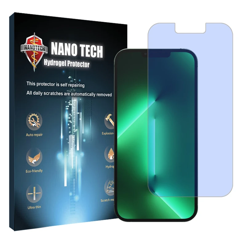 محافظ صفحه نمایش ضد اشعه آبی نانو تک مناسب برای گوشی موبایل اپل iPhone 13 Pro Max 