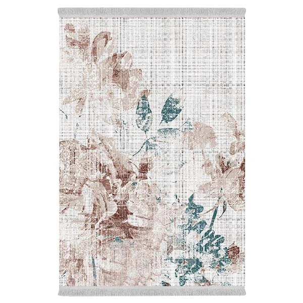 فرش پارچه‌ای دفه مدل فرشینه طرح مدرن کد 131