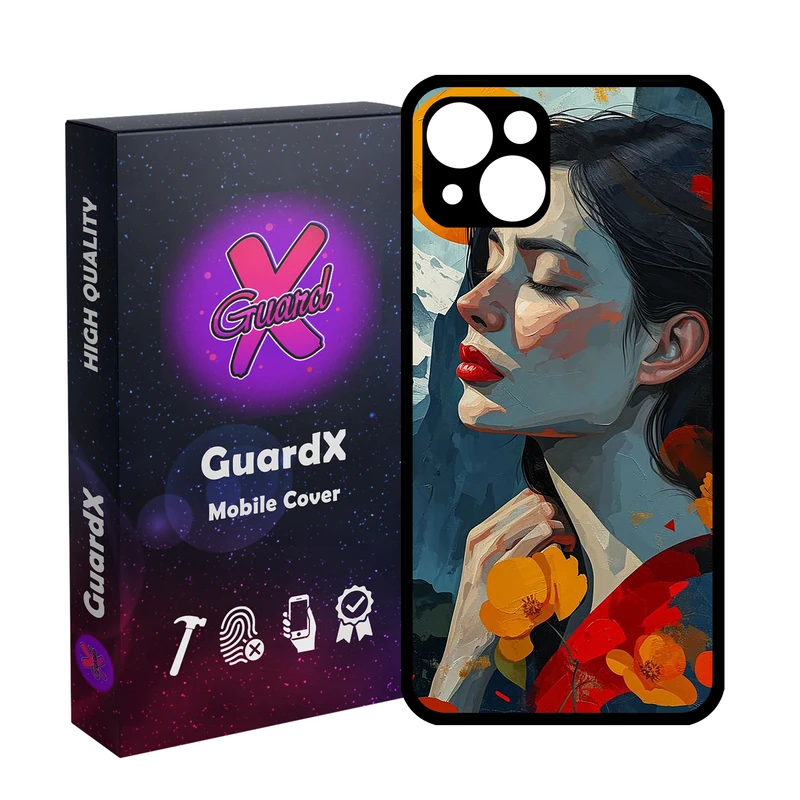 کاور گارد ایکس طرح دخترانه مدل Glass10769 مناسب برای گوشی موبایل اپل iPhone 13