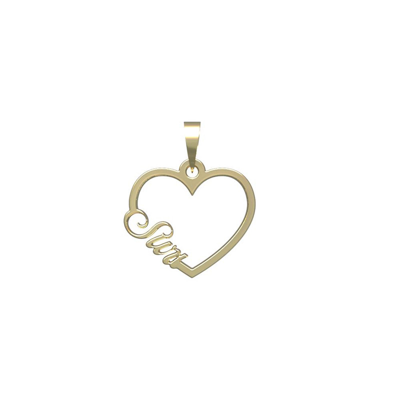 آویز گردنبند طلا 18 عیار زنانه مدوپد مدل اسم سوری suri کد PB1-10445