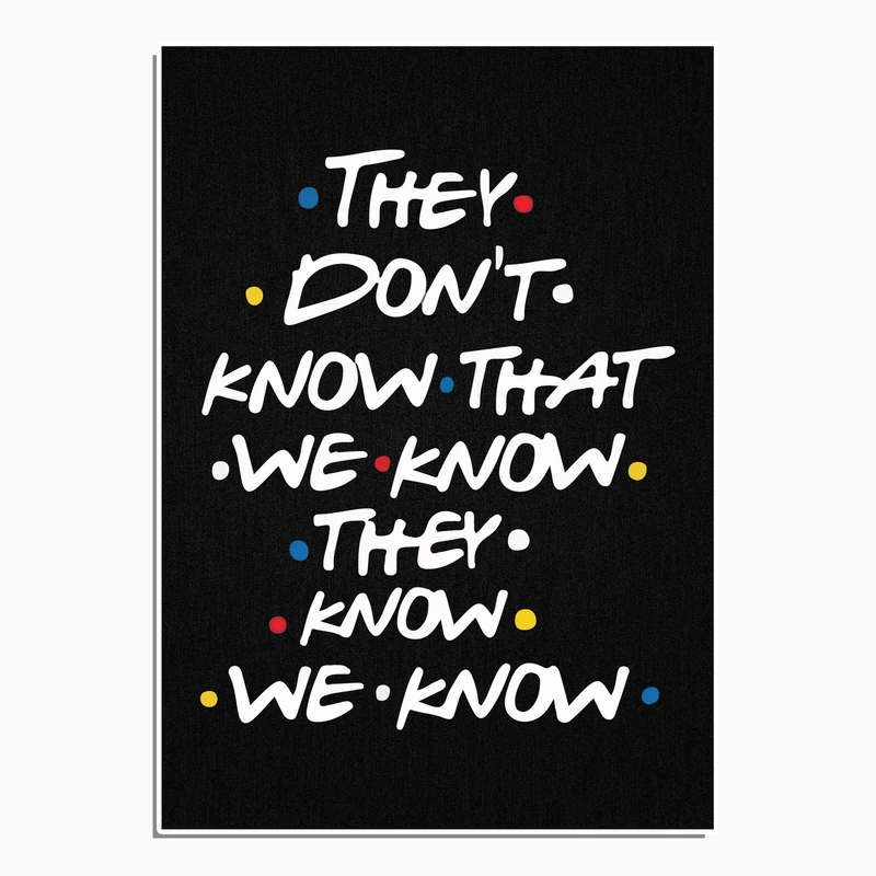 استیکر لپ تاپ و موبایل گوفی طرح دیالوگ معروف فیبی