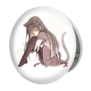 آینه جیبی خندالو طرح همورا اکامی انیمه مادوکا مجیکا Madoka Magica مدل تاشو کد 18362
