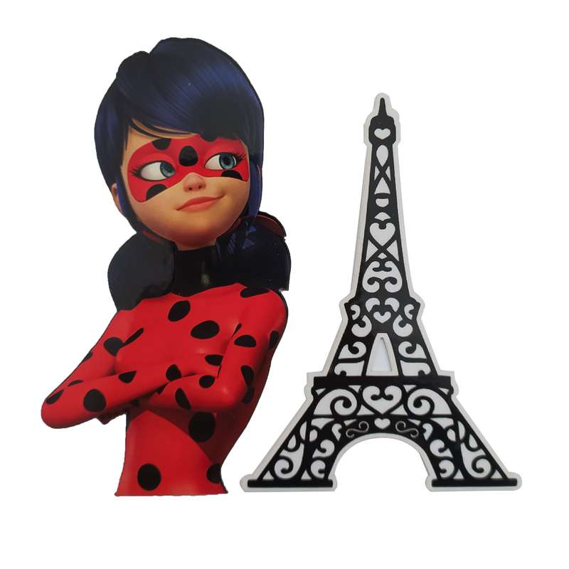 تابر تزیین کیک مدل دختر کفشدوزکی کد 4 مجموعه 2 عددی