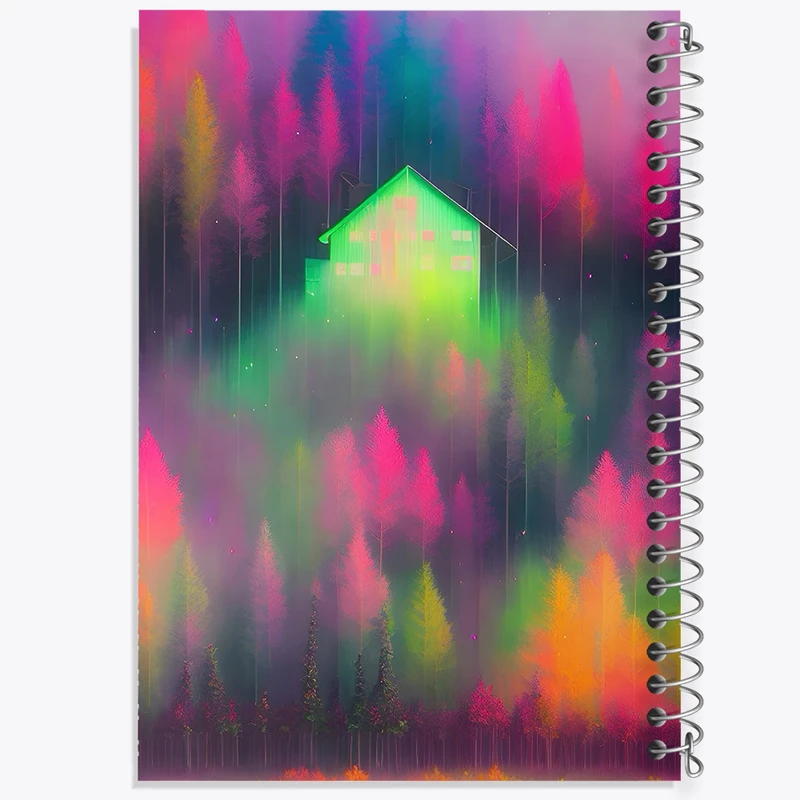 دفتر لیست خرید 50 برگ خندالو طرح کلبه ی رویایی کد F8288