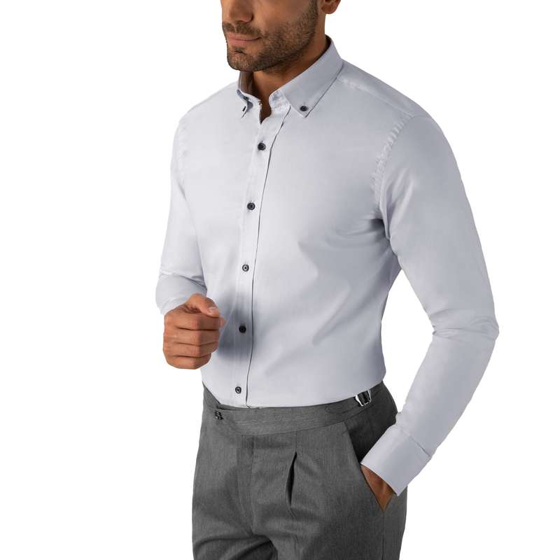 پیراهن آستین بلند مردانه کروم مدل 2210104