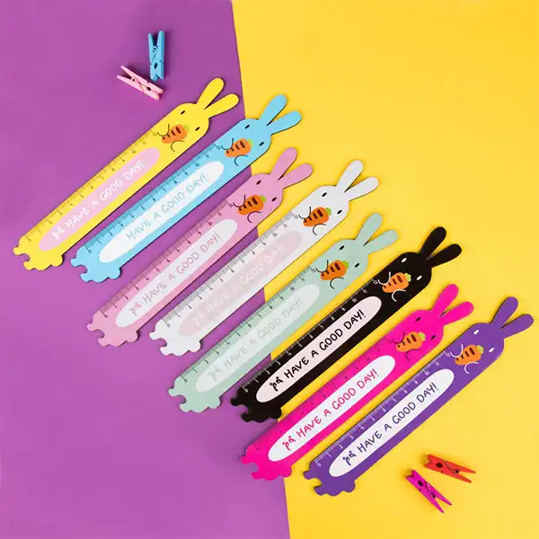 خط کش 12 سانتیمتری طرح خرگوش و هویج