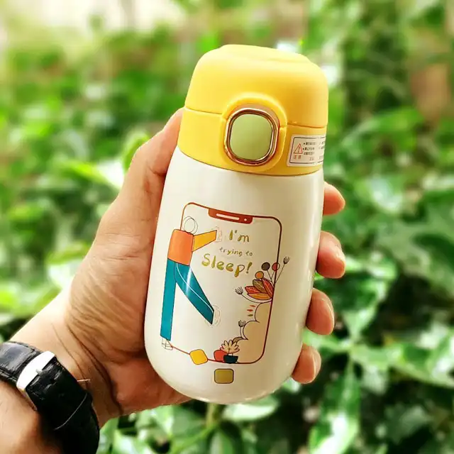 ماگ سفری مدل آدمک قفل دار کد 03 گنجایش 0.32 لیتر