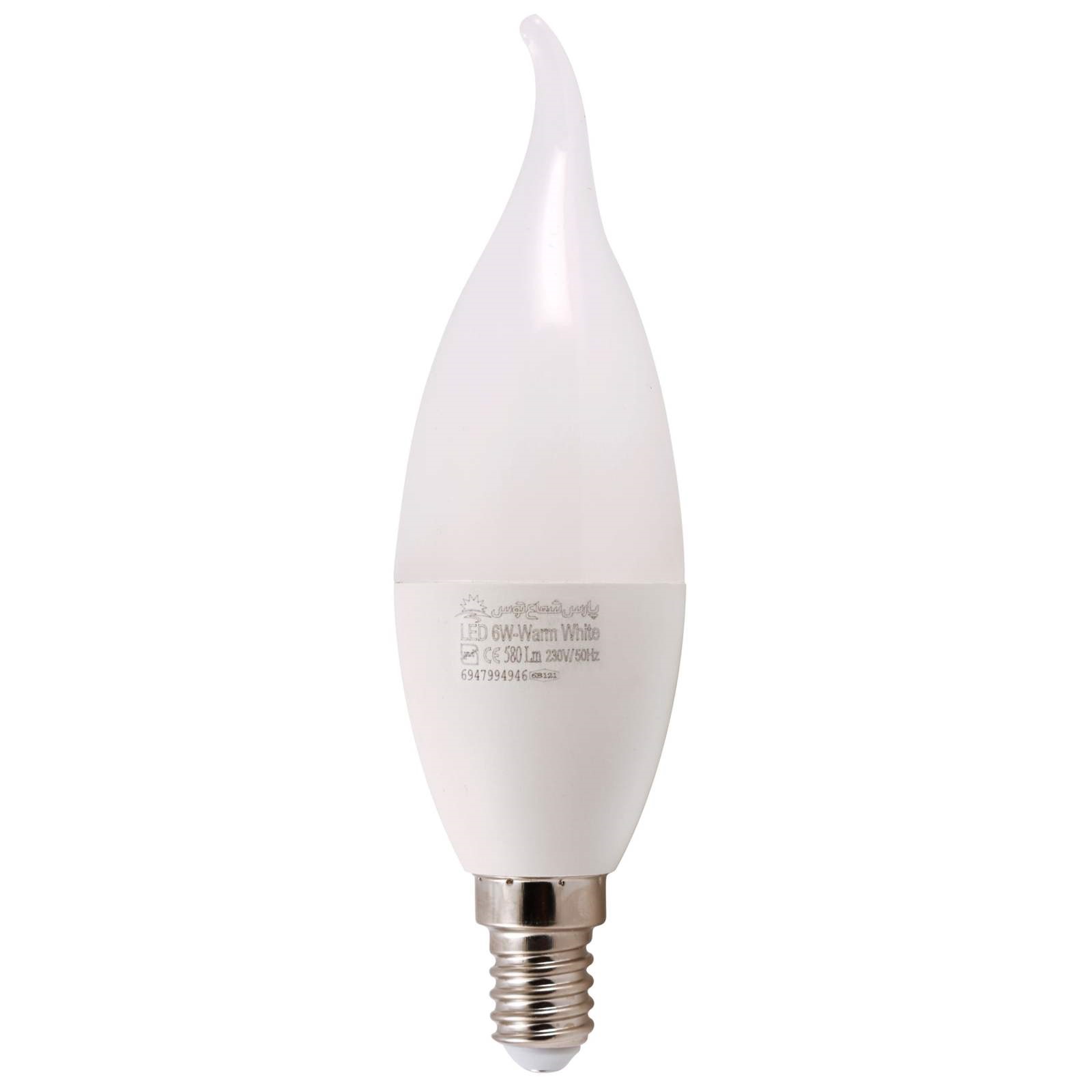 لامپ اس ام دی 6 وات پارس شعاع توس مدل اشکی مات