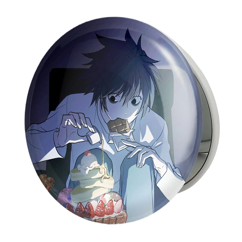 آینه جیبی خندالو طرح ال انیمه دفترچه مرگ Death Note مدل تاشو کد 15769 