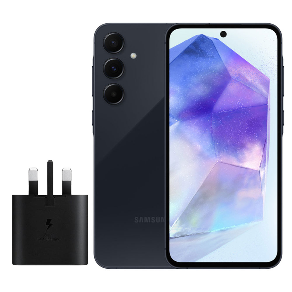 گوشی موبایل سامسونگ مدل Galaxy A55 دو سیم کارت ظرفیت 128 گیگابایت و رم 8 گیگابایت به همراه شارژر سامسونگ – ویتنام