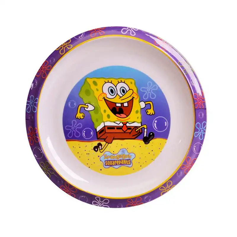 بشقاب کودک مهروز کد 5026 طرح باب اسفنجی