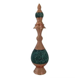تنگ فیروزه کوبی مسی طرح صراحی مدل k139