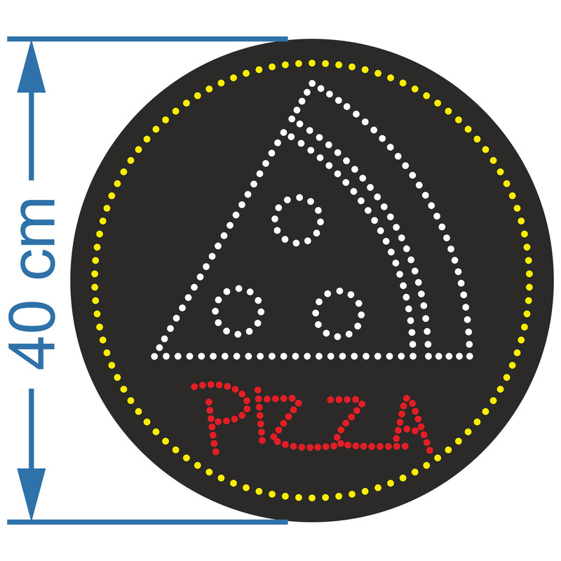 تابلو ال ای دی آیاز طرح پیتزا کد 344