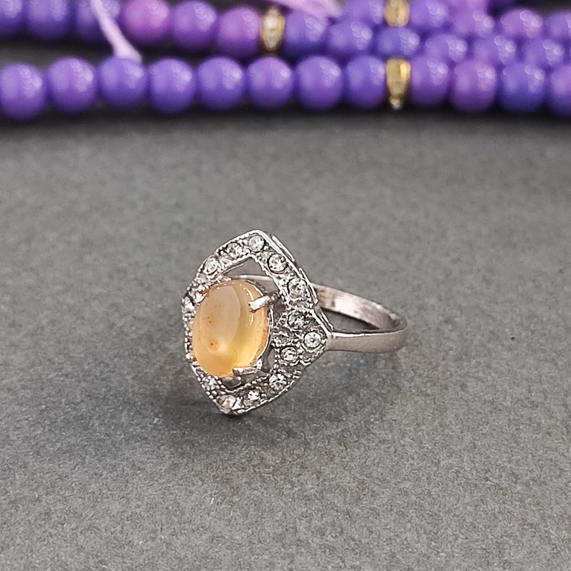 انگشتر نقره زنانه مدل عقیق یمنی کد YW4210 انگشتر نقره زنانه مدل عقیق یمنی کد YW4210