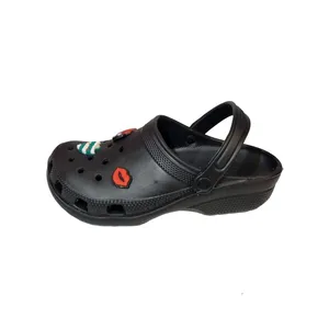 دمپایی زنانه زیتون مدل کراکس جیبیتز استیکر BK-003