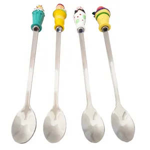 قاشق شربت خوری مدل فانتزی مجموعه 4 عددی