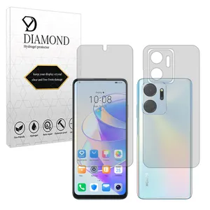 Diamond Tough model transparent screen protector suitable for Honor X7a mobile phone along with the back protector