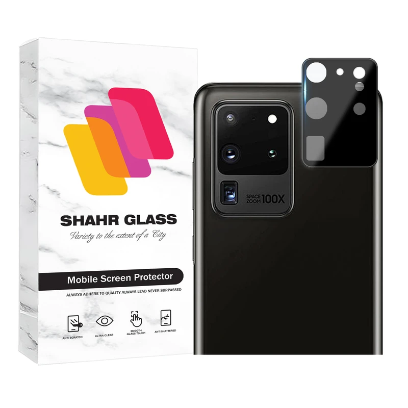 محافظ لنز دوربین  شهر گلس مدل LENSFSH مناسب برای گوشی موبایل سامسونگ Galaxy S20 Ultra 4G / Galaxy S20 Ultra 5G