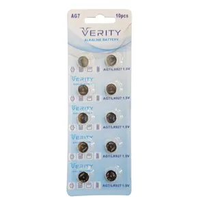 باتری ساعت وریتی مدل AG7-LR927-395-SR927-195 بسته 10 عددی