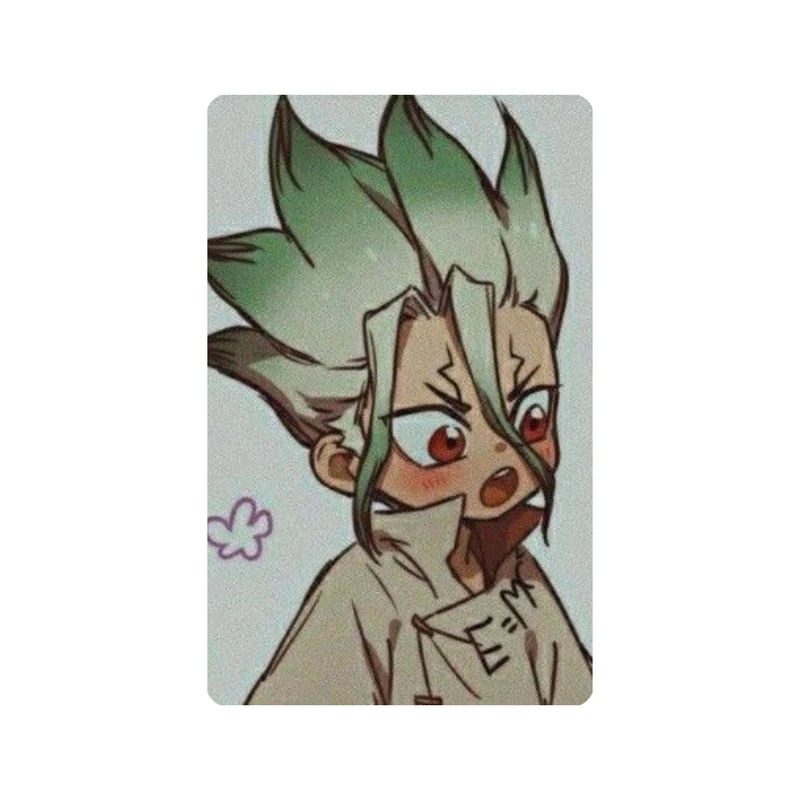 استیکر کارت مدل انیمه طرح سنکو ایشیگامی دکتر استون Senku Ishigami dr stone کد 5955