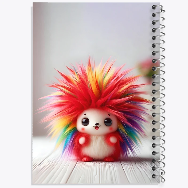 دفتر مشق 100 برگ خندالو طرح جوجه تیغی کیوت کد F6638