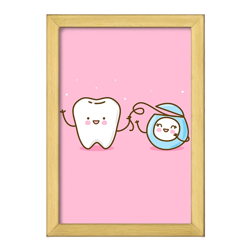 تابلو خندالو طرح دندان و دندان پزشکی کودکانه کد 36726