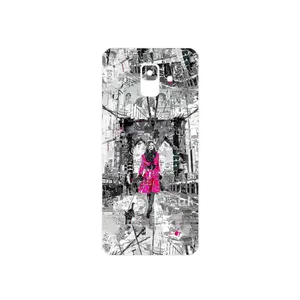 MAHOOT Collage of Catwalk Bridge Cover Sticker for Samsung Galaxy A6 2018