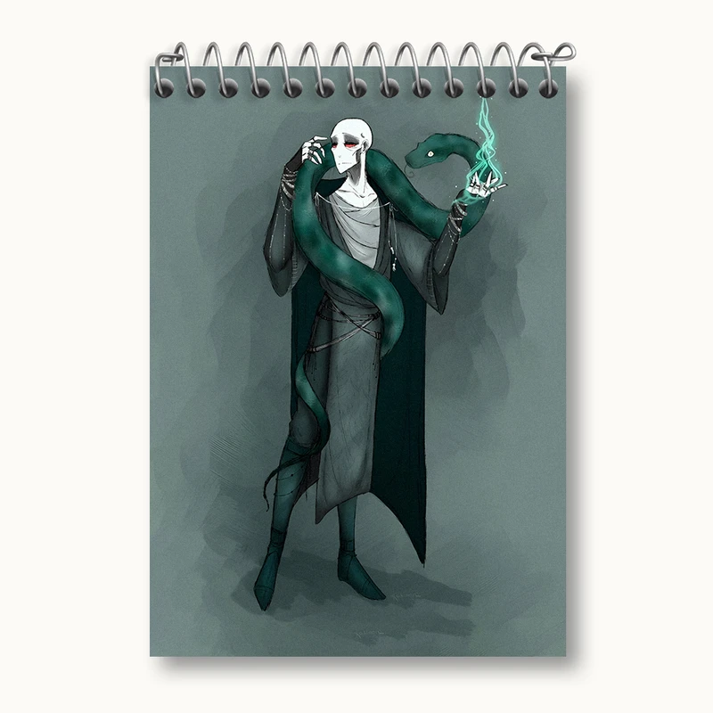 دفتر یادداشت 50 برگ خندالو طرح لرد ولدمورت هری پاتر (Harry Potter) کد N2440