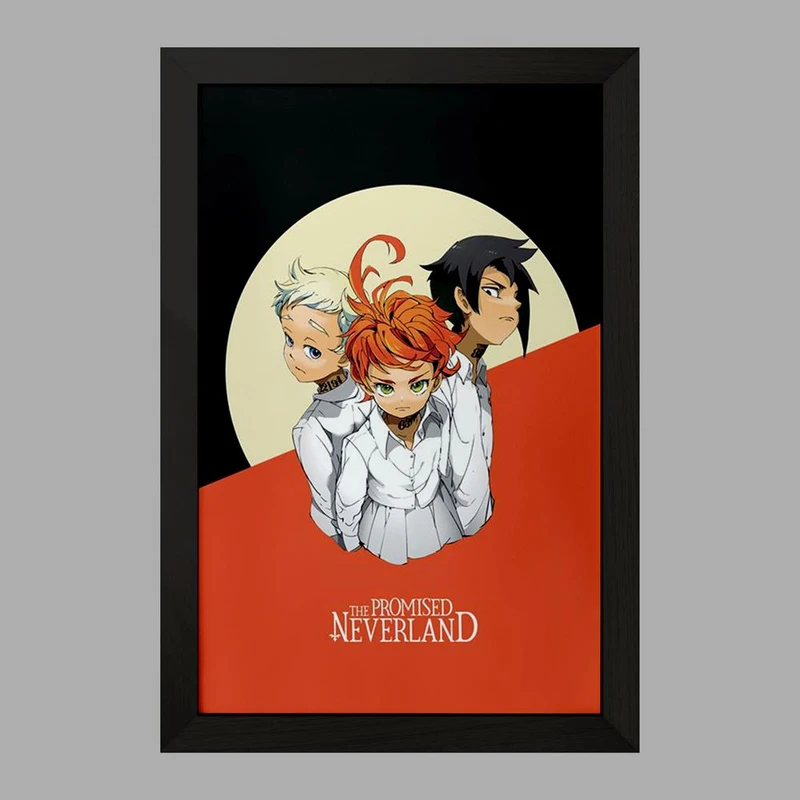 تابلو خندالو مدل انیمه ناکجا آباد موعود Promised Neverland  کد 10119