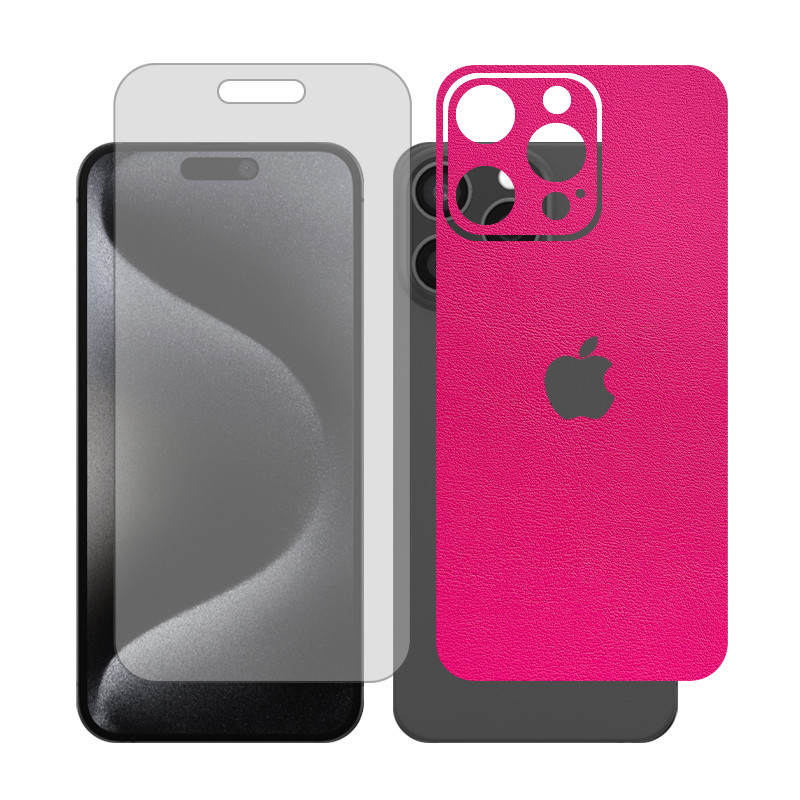 محافظ صفحه نمایش شفاف گلس مدل Together مناسب برای گوشی موبایل اپل iPhone 15 Pro Max به همراه برچسب پوششی پشت گوشی 