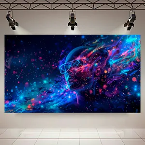 تابلو بوم طرح تکنولوژی مدل غبار رنگی کد AR303641