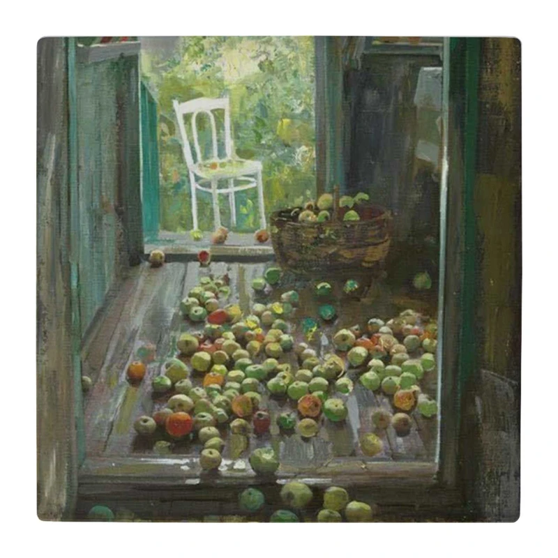 زیر لیوانی  طرح اتاق و سیب ها کد    4824130_3689