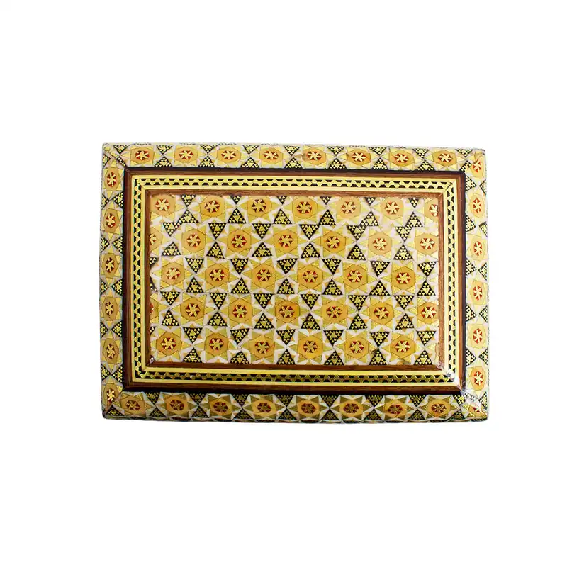 جعبه جواهرات خاتم کاری کد 06