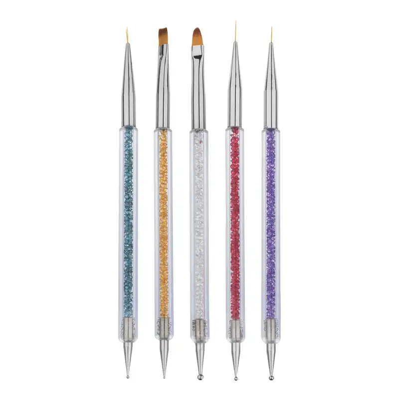 قلم موی کاشت ناخن مدل D2 مجموعه 5 عددی