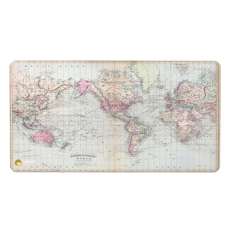 ماوس پد هومرو مدل MX322 طرح نقشه جهان 
