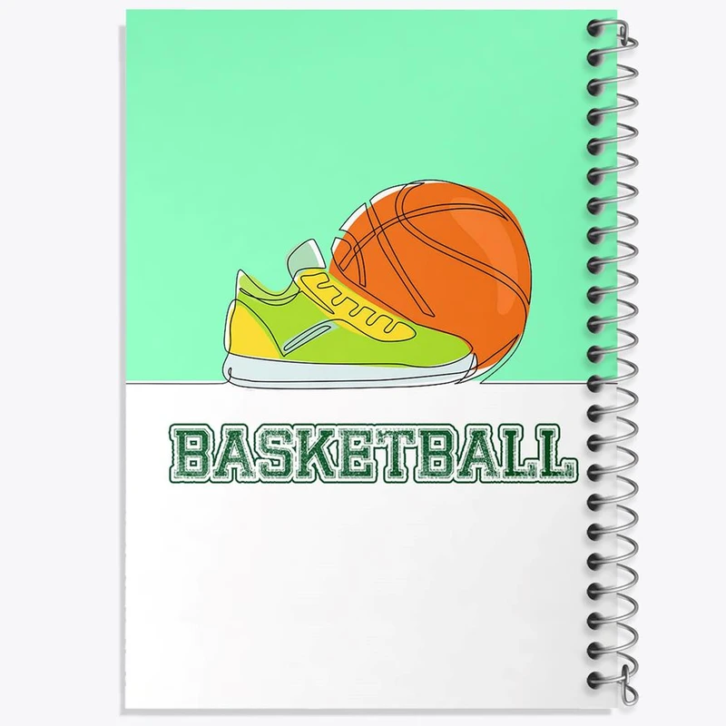 دفتر شطرنجی 50 برگ خندالو طرح بسکتبال Basketball کد 26461
