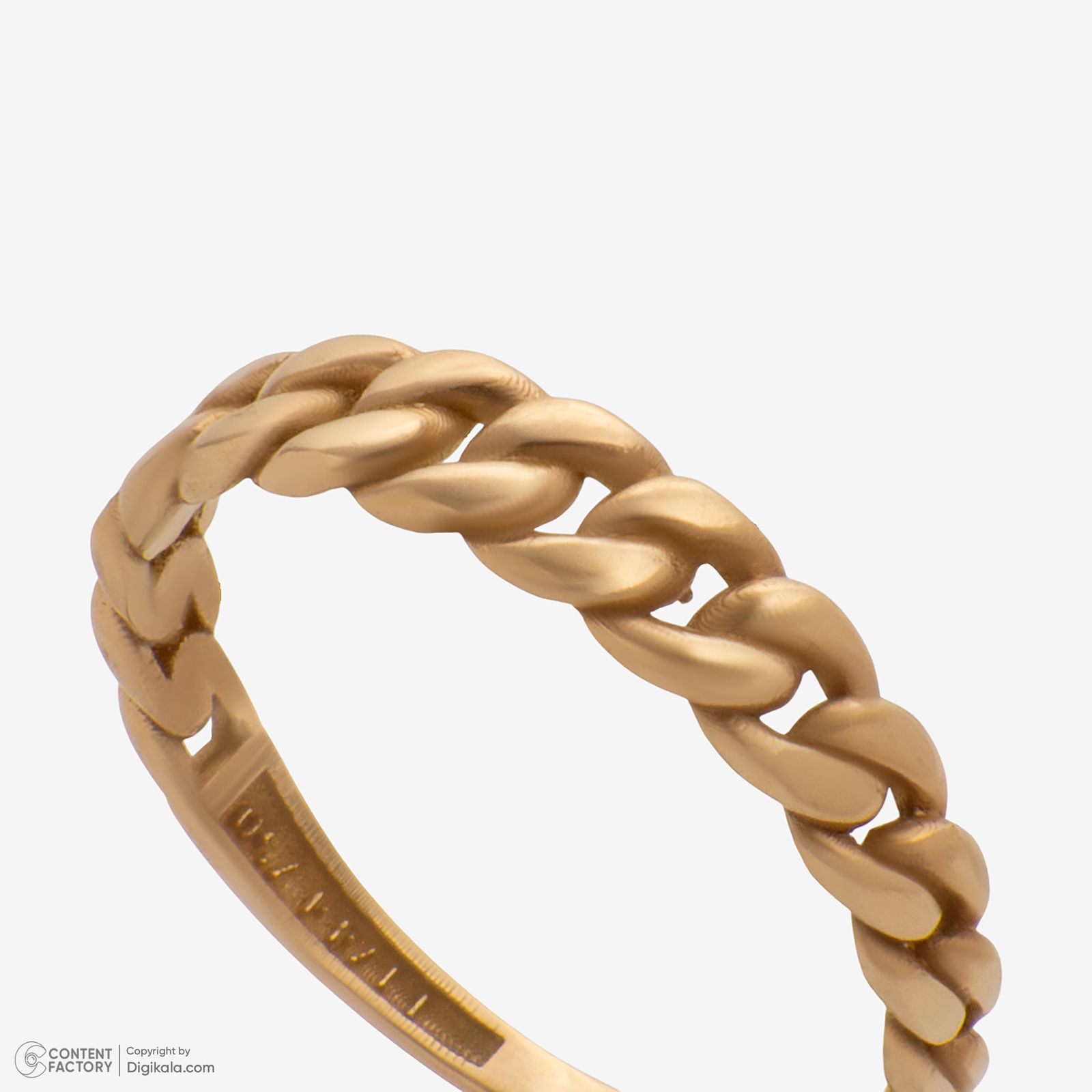 انگشتر طلا 18 عیار زنانه با طرح کارتیه حافا گلد مدل r015 سایز 53 -  - 7