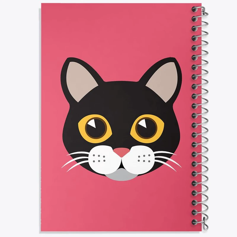 دفتر ژورنال نویسی 50 برگ خندالو مدل نقطه ای طرح گربه کد 5007