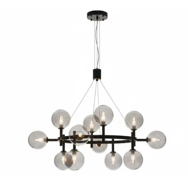 لوستر ۱۲ شعله مدل پذیرایی بلک آیس