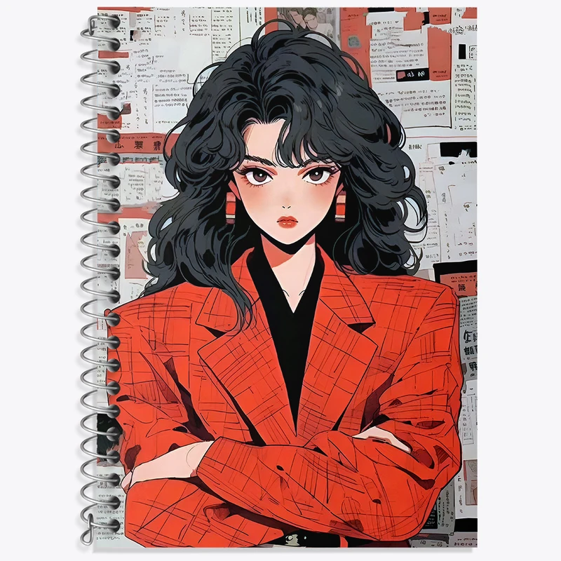 دفتر زبان 50 برگ خندالو مدل سه خط طرح دخترانه کد N3027