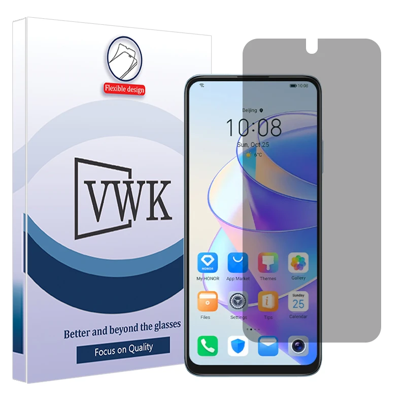 محافظ صفحه نمایش حریم شخصی وی دبلیو کی مدل Tough مناسب برای گوشی موبایل آنر X7a 