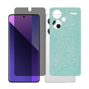 Glass Together model privacy Screen Protector Suitable for Xiaomi Redmi Note 13 Pro Plus Mobile Phone with Back cover sticker