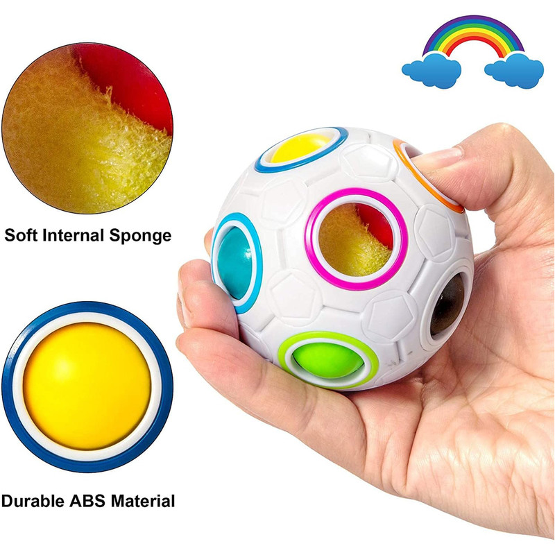 مکعب روبیک چی ای مدل توپ رنگین کمانی کای وای QY RainBow Ball