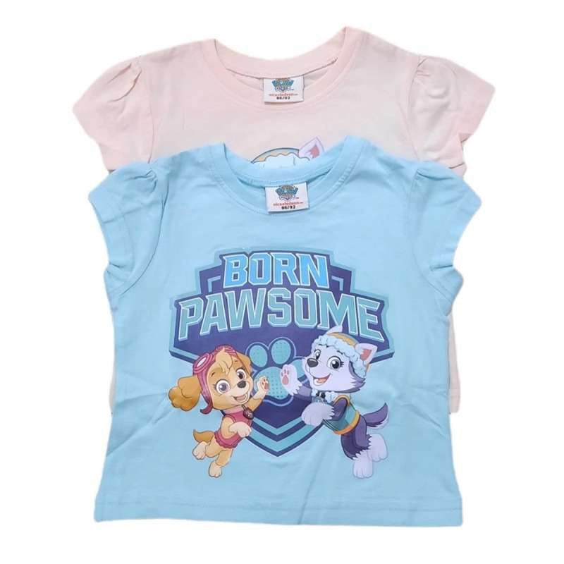 تی شرت آستین کوتاه دخترانه پاو پاترول مدل اورست مجموعه دو عددی 