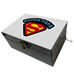 جعبه موزیکال مدل هندلی طرح بابای من سوپرمن هست کد 2029