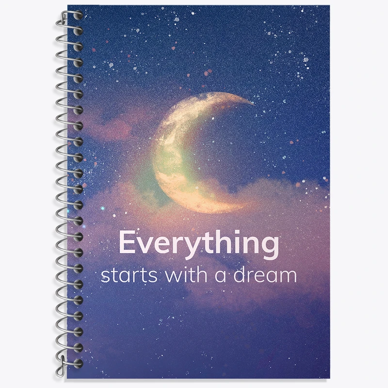 دفتر نت موسیقی 50 برگ خندالو طرح Everything Starts With A Dream کد N2332