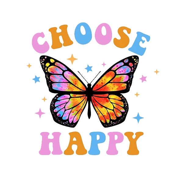 استیکر پارچه و لباس پاد آفرین طرح پروانه و انگیزشی کد 3536