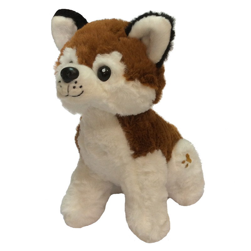 عروسک طرح گرگ مدل Sitting Footprint Wolf ارتفاع 25 سانتی متر