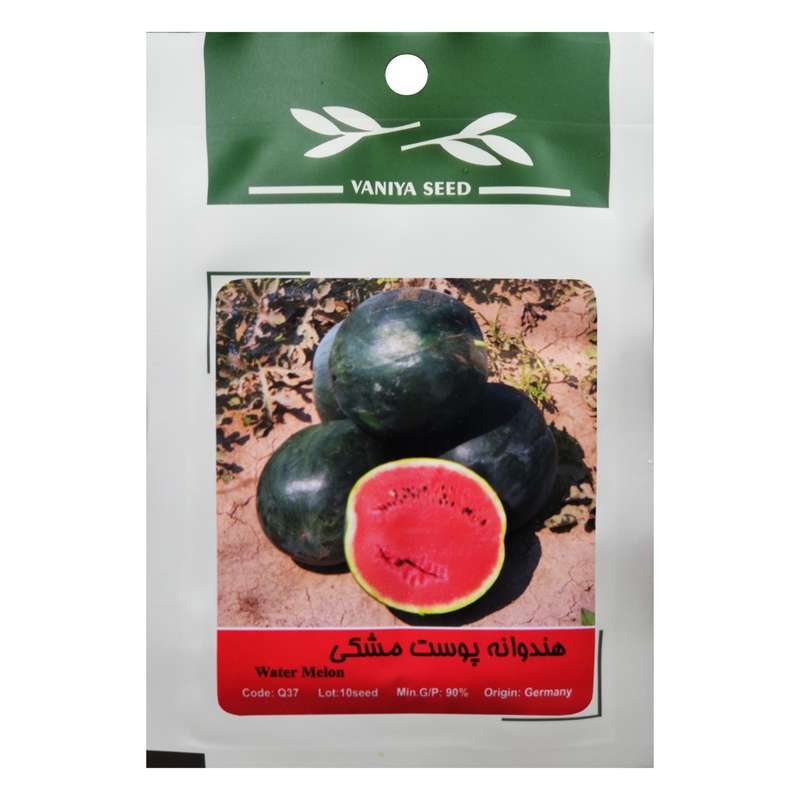 بذر هندوانه پوست مشکی وانیا سید مدل Q37