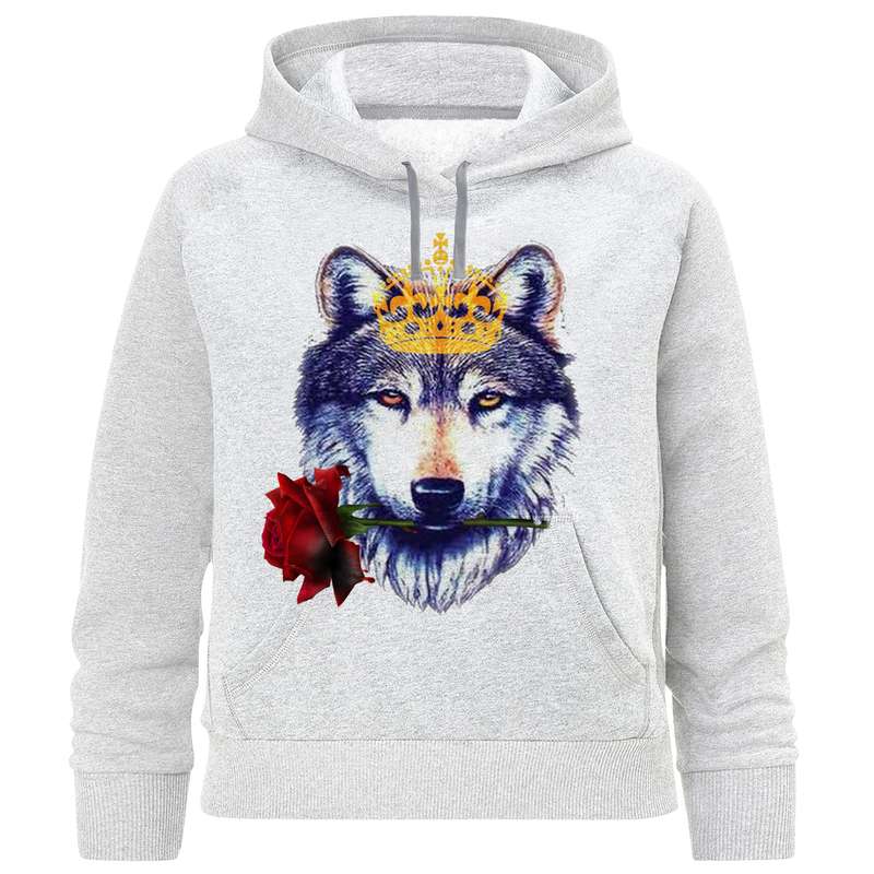 هودی پسرانه مدل A130 Wolf گل